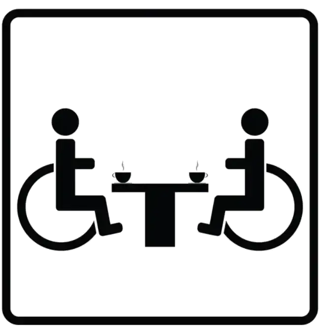 disabled restaurant Mozgáskorlátozott étterem